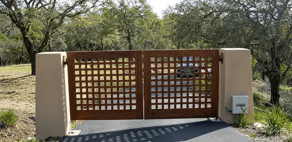Driveway gate installation for a residential property in Los Angeles, CA